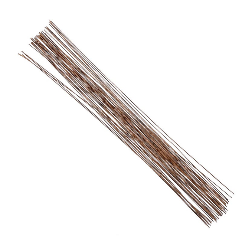 Decora 20 Gauge Brown Floral Wire 16 inch,50/Package - Image 1